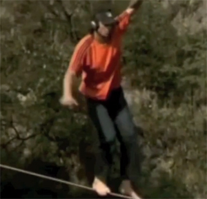 Tightrope Walker Attempts to Cross the Enshi Grand Canyon!