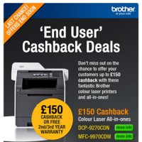 JGBM – ‘End user’ cashback deals from Brother!