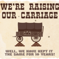 Carriage, unchanged for 10 years!