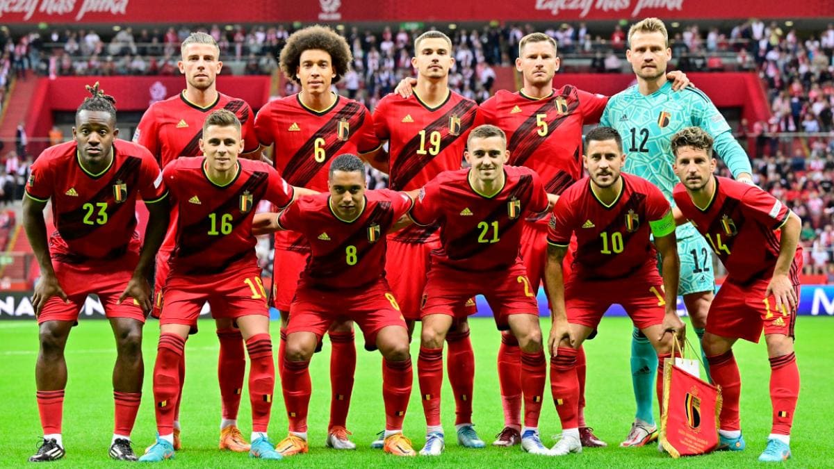 team photo for Belgium