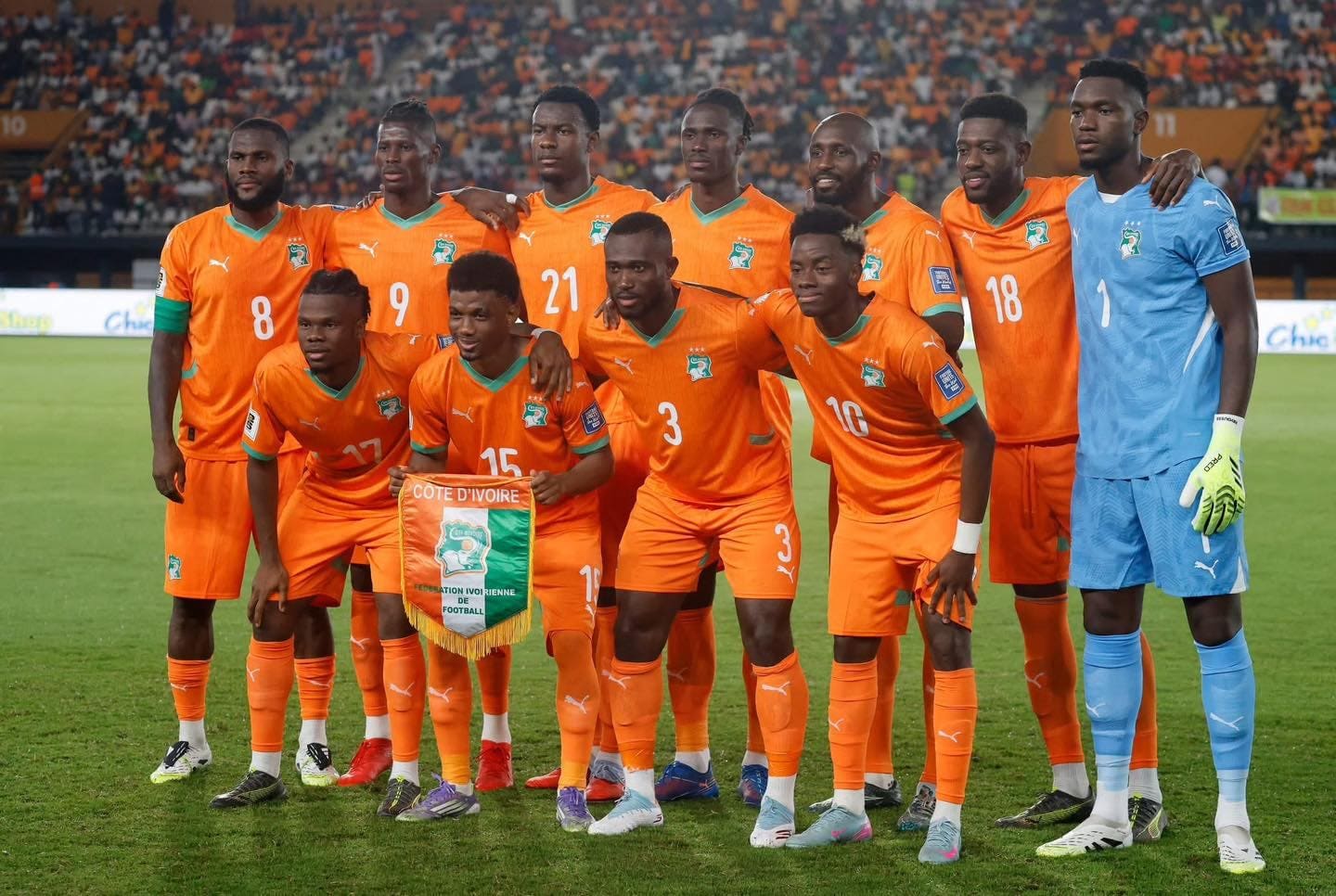 team photo for Côte d'Ivoire